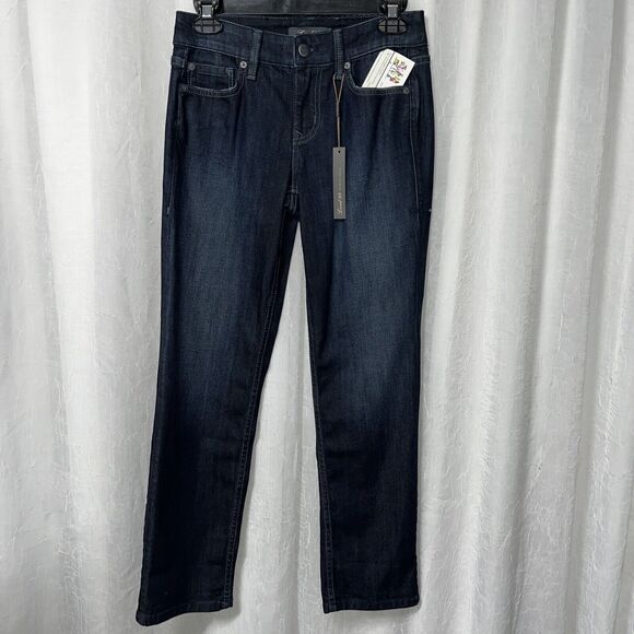 Level 99 Women's Jeans Crop Dark Blue Size 25 NWT - Picture 1 of 8
